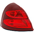 Driver Side Tail Light, with Bulb, Halogen, Red Lens