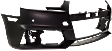 Front Primed Bumper Cover, With Parking Aid Sensor Holes, Without Headlight Washer Holes, CAPA CERTIFIED