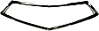 Grille Trim, Center, Chrome, CAPA CERTIFIED
