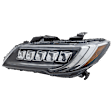 Driver Side Headlight, with Bulb, LED, Clear Lens, Base Model, 6 Cyl., 3.5L Engine, CAPA CERTIFIED