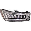 Passenger Side Headlight, with Bulb, LED, Clear Lens, CAPA Certified