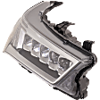 Passenger Side Headlight, with Bulb, LED, Clear Lens, CAPA Certified