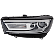 Driver Side HID/Xenon Headlight, Without bulb(s), OE Replacement