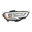 Passenger Side HID/Xenon Headlight, Without bulb(s), CAPA Certified