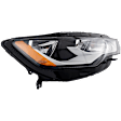 Passenger Side Halogen Headlight, With bulb(s), CAPA Certified
