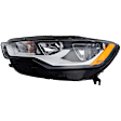 Driver Side Halogen Headlight, With bulb(s), CAPA Certified