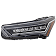 Driver Side LED Headlight, With bulb(s)