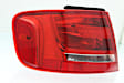 Driver Side, Outer Tail Light, With bulb(s), Halogen, Red Lens
