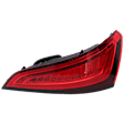 Passenger Side, Upper Tail Light, with Bulb, LED, Red Lens