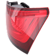 Passenger Side, Upper Tail Light, with Bulb, LED, Red Lens
