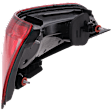 Passenger Side, Upper Tail Light, with Bulb, LED, Red Lens