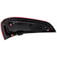 Passenger Side, Upper Tail Light, with Bulb, LED, Red Lens