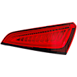 Passenger Side, Upper Tail Light, with Bulb, LED, Red Lens, CAPA CERTIFIED