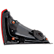 Passenger Side, Upper Tail Light, with Bulb, LED, Red Lens, CAPA CERTIFIED
