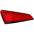 Driver Side, Upper Tail Light, with Bulb, LED, Red Lens, CAPA CERTIFIED