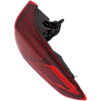 Passenger Side, Outer Tail Light, with Bulb, Halogen/LED Combo, Red Lens, 4 Cyl., 2.0L Engine, CAPA CERTIFIED