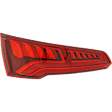 Driver Side, Upper Tail Light, with Bulb, LED, Red Lens