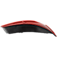 Driver Side, Upper Tail Light, with Bulb, LED, Red Lens