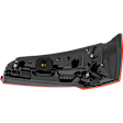 Driver Side, Upper Tail Light, with Bulb, LED, Red Lens