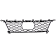Front, Center Bumper Grille, Black