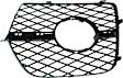 Front, Passenger Side Fog Light Trim, Textured Black, xDrive50i/Hybrid Models