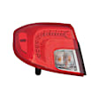 Driver Side, Outer Tail Light, With bulb(s), LED, Red Lens CAPA CERTIFIED