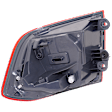 Driver Side, Outer Tail Light, with Bulb, Halogen/LED, Red Lens