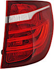 Passenger Side, Outer Tail Light, with Bulb, Halogen, Clear and Red Lens, For Models Without HID/Xenon Headlights, Without Adaptive Headlights, Without Adaptive LED Headlights, CAPA CERTIFIED
