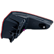 Driver Side, Outer Tail Light, with Bulb, LED, Red Lens, Base Model