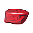 Passenger Side, Outer Tail Light, with Bulb, LED, Red Lens, CAPA CERTIFIED