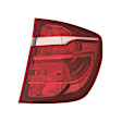 Passenger Side, Outer Tail Light, with Bulb, Halogen, Clear Lens, CAPA CERTIFIED