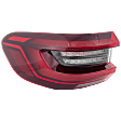 Driver Side, Outer Tail Light, with Bulb, LED, Mounts On Body, Type 1