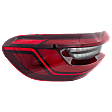 Driver Side, Outer Tail Light, with Bulb, LED, Mounts On Body, Type 1