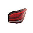 Passenger Side, Outer LED Tail Light, With bulb(s), OE Replacement, CAPA Certified