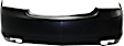 Rear Primed Bumper Cover, Base Model, Without Parking Aid Sensor Holes CAPA Certified