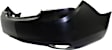 Rear Primed Bumper Cover, Base Model, Without Parking Aid Sensor Holes CAPA Certified