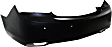 Rear Primed Bumper Cover, Premium Model, With Parking Aid Sensor Holes, With Side Object Sensor CAPA Certified
