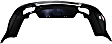 Rear Primed Bumper Cover, Premium Model, With Parking Aid Sensor Holes, With Side Object Sensor CAPA Certified