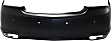 Rear Primed Bumper Cover, Premium Model, With Parking Aid Sensor Holes, Without Side Object Sensor Holes CAPA Certified
