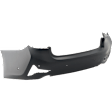 Rear Primed Bumper Cover, Sport Line, For Models without M Sport Package, Park Distance Control Sensor Holes and Park Assist Sensor Holes, Sedan, CAPA Certified