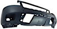 Front Primed Bumper Cover, For Models With Off Road Package, With Fog Light Holes, Without Parking Aid Sensor Holes, CAPA Certified