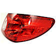 Passenger Side, Outer Halogen Tail Light, Without bulb(s), OE Replacement, Sedan