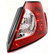 Passenger Side, Outer Halogen Tail Light, Without bulb(s), OE Replacement, Sedan
