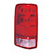 Driver Side Tail Light, without Bulb, Halogen, Clear and Red Lens, CAPA CERTIFIED