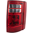 Passenger Side Tail Light, with Bulb, Halogen, Clear and Red Lens, CAPA CERTIFIED