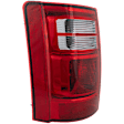 Driver Side Tail Light, with Bulb, Halogen, Clear and Red Lens, CAPA CERTIFIED