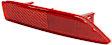 Rear, Passenger Side Bumper Reflector, CAPA Certified