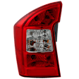 Driver Side Tail Light, with Bulb, Halogen, Clear and Red Lens