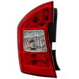 Driver Side Tail Light, with Bulb, Halogen, Clear and Red Lens