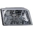 Passenger Side Headlight, with Bulb, Halogen, Clear Lens, 8 Cyl., 4.6L Engine